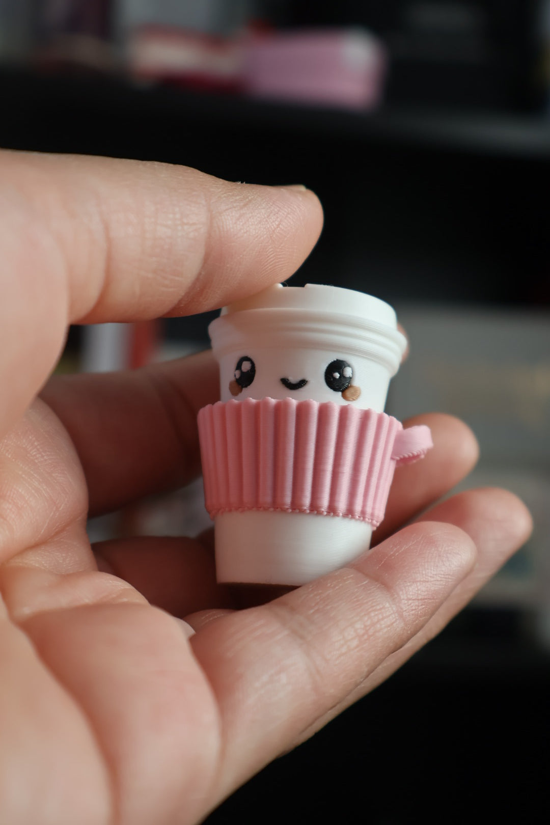 Coffee Cup Fidget With Keychain